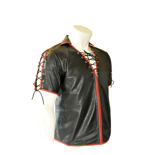 Laced Leather Shirt